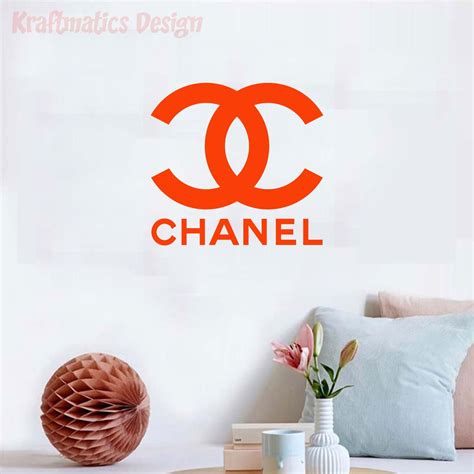 chanel logo wall stickers|Chanel labels and stickers.